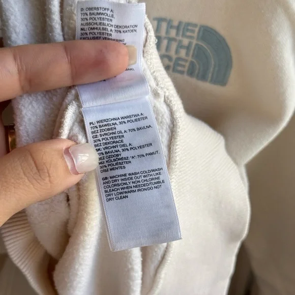The North Face Women's Off-White Sweatshirt | Large - Picture 7 of 8